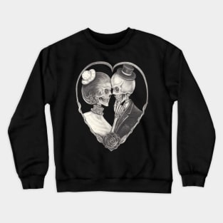 Couple love fancy skull. Crewneck Sweatshirt